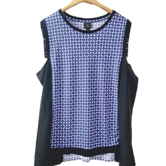 WORTHINGTON Sleeveless Print Tank Top/ Blouse! - Picture 1 of 7
